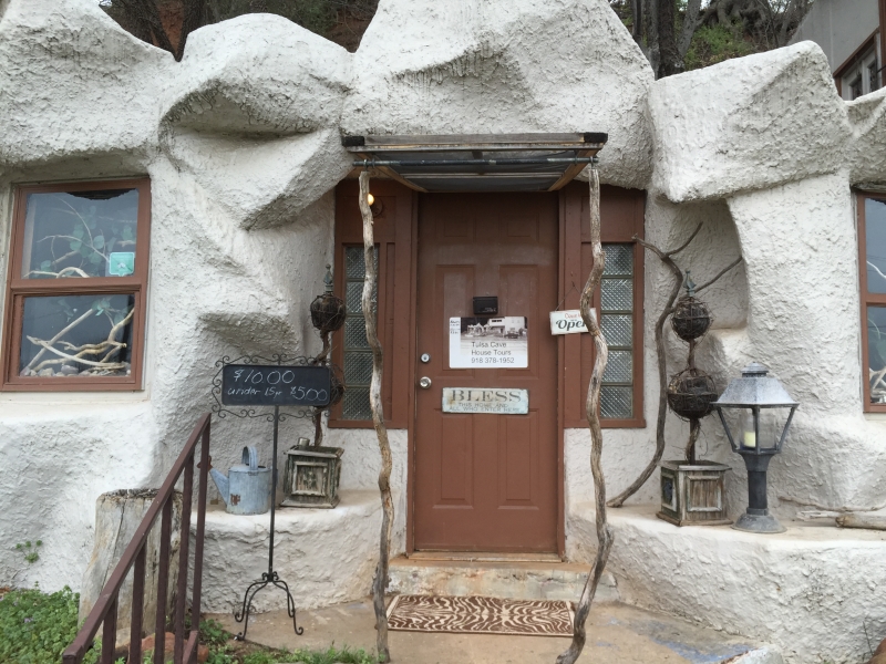The Entrance to The Tulsa Cave House | JustTulsa.com