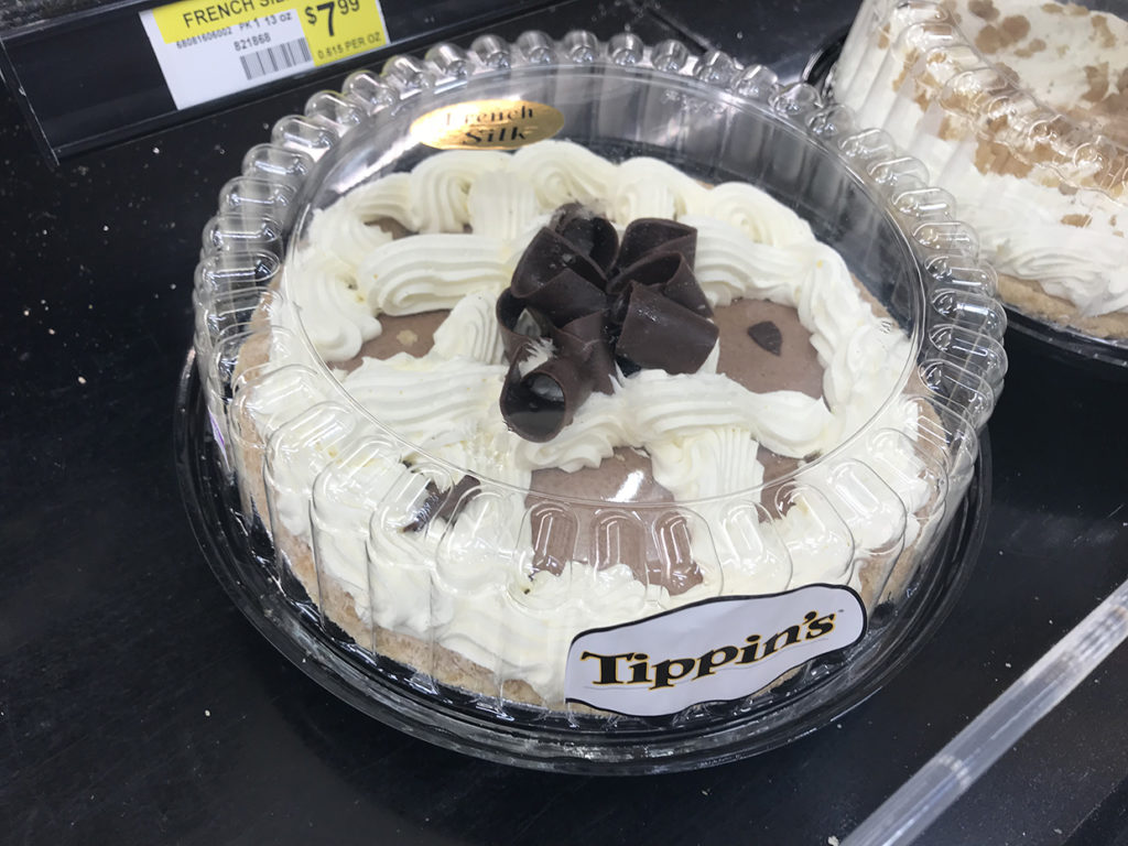 Tippin's French Silk Pie at Reasor's in Tulsa