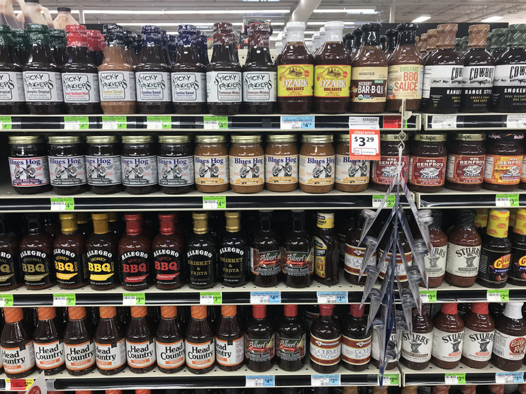 Insane BBQ Sauce Selection at Reasor's in Tulsa